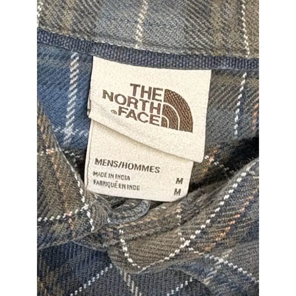 The North Face Shirt‎ Mens Medium Blue Plaid Arroyo Hiking Outdoor Flannel M